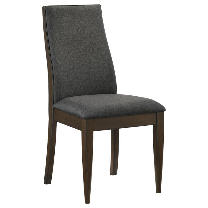 Wes - Upholstered Dining Side Chair (Set of 2) - Dark Walnut - JaxCo Furniture