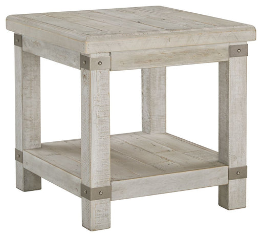 Carynhurst - White Wash Gray - Rectangular End Table - JaxCo Furniture