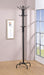 Collier - 12 Hook Freestanding Coat Rack Hat Hanger - Black - JaxCo Furniture