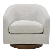 Oscy - Swivel Chair - Splashed White - JaxCo Furniture
