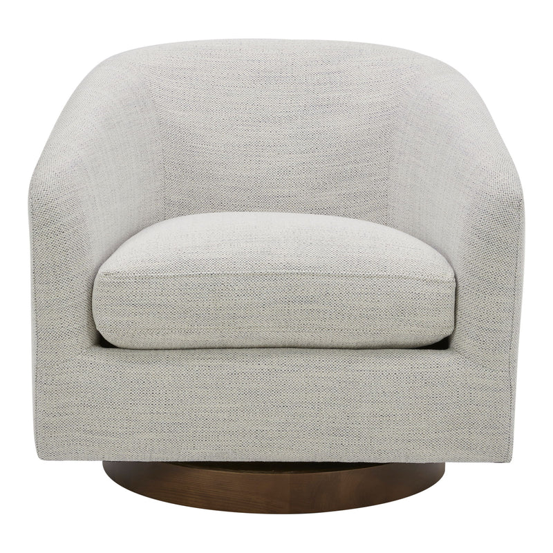 Oscy - Swivel Chair - Splashed White - JaxCo Furniture