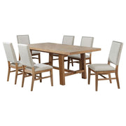 Middleton - Extension Leaf Dining Set With Upholstered Chairs - JaxCo Furniture