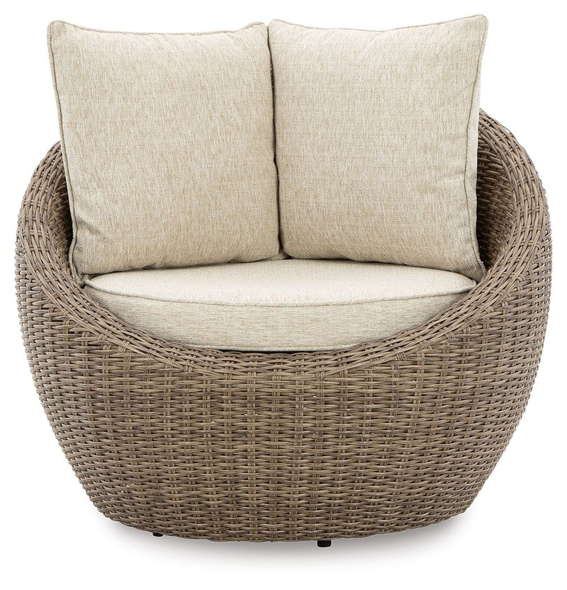 Danson - Swivel Lounge With Cushion - JaxCo Furniture