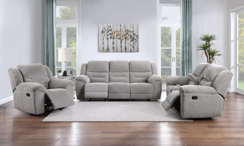 Gilson - Chenille Upholstered Sofa Set - JaxCo Furniture