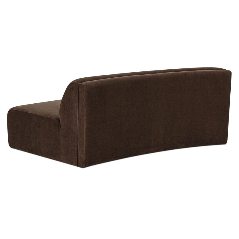 Naomi - Convex Sofa - Dark Brown