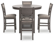 Wrenning - Gray - Drm Counter Table Set (Set of 5) - JaxCo Furniture