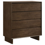 Glenwood - 4-Drawer Chest Of Drawers - Warm Brown - JaxCo Furniture