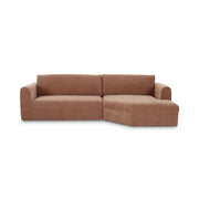 Madrid - Right Sectional - Heritage Pink - JaxCo Furniture