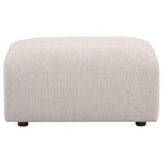 Burnett - Chenille Upholstered Ottoman - JaxCo Furniture