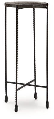 Newgoren - Clear / Black - Accent Table - JaxCo Furniture