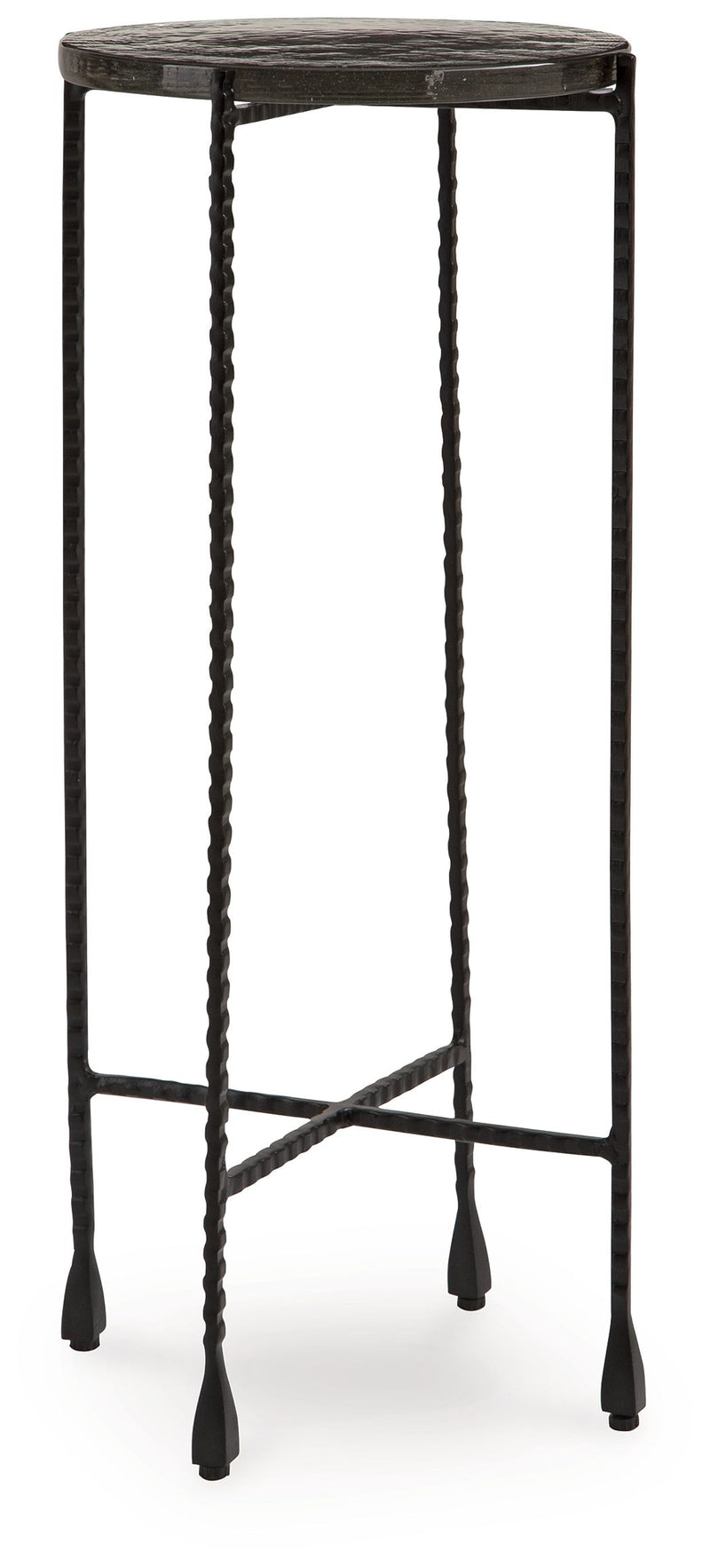 Newgoren - Clear / Black - Accent Table - JaxCo Furniture