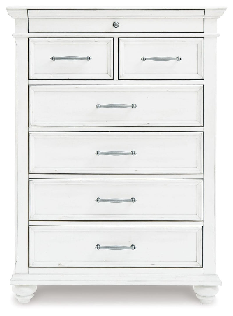 Kanwyn - Whitewash - Chest - JaxCo Furniture