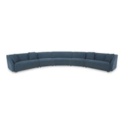 Fraser - 5 Piece Modular Sectional - Deep Blue - JaxCo Furniture