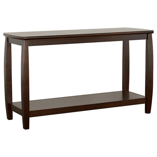 Dixon - Wood Entryway Console Table With Shelf - Cappuccino - JaxCo Furniture