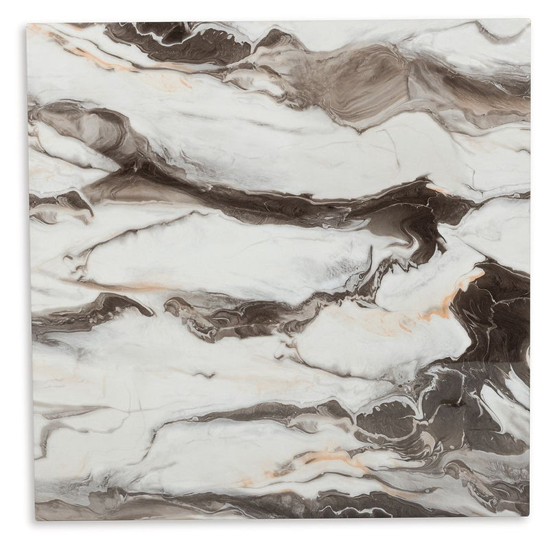 Jeshina - Dark Brown / Beige - Square Dining Room Counter Table - JaxCo Furniture