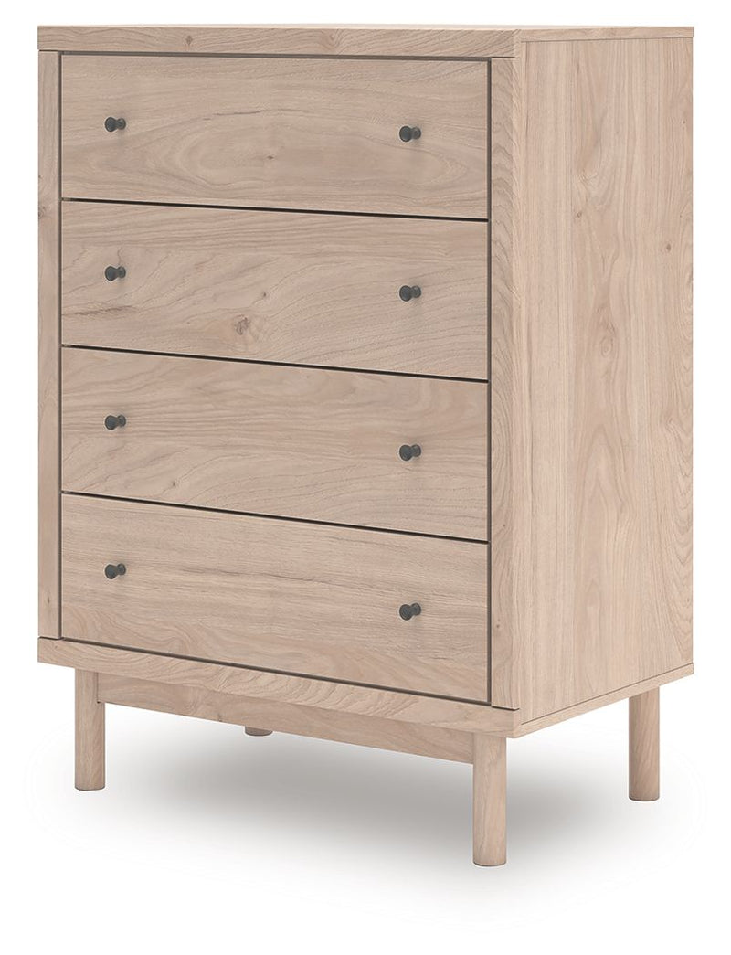 Arloster - Tan - Four Drawer Chest - JaxCo Furniture