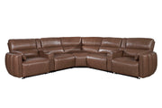 Modesto - Modular Power Reclining Sectional With Power Adjustable Headrests - JaxCo Furniture