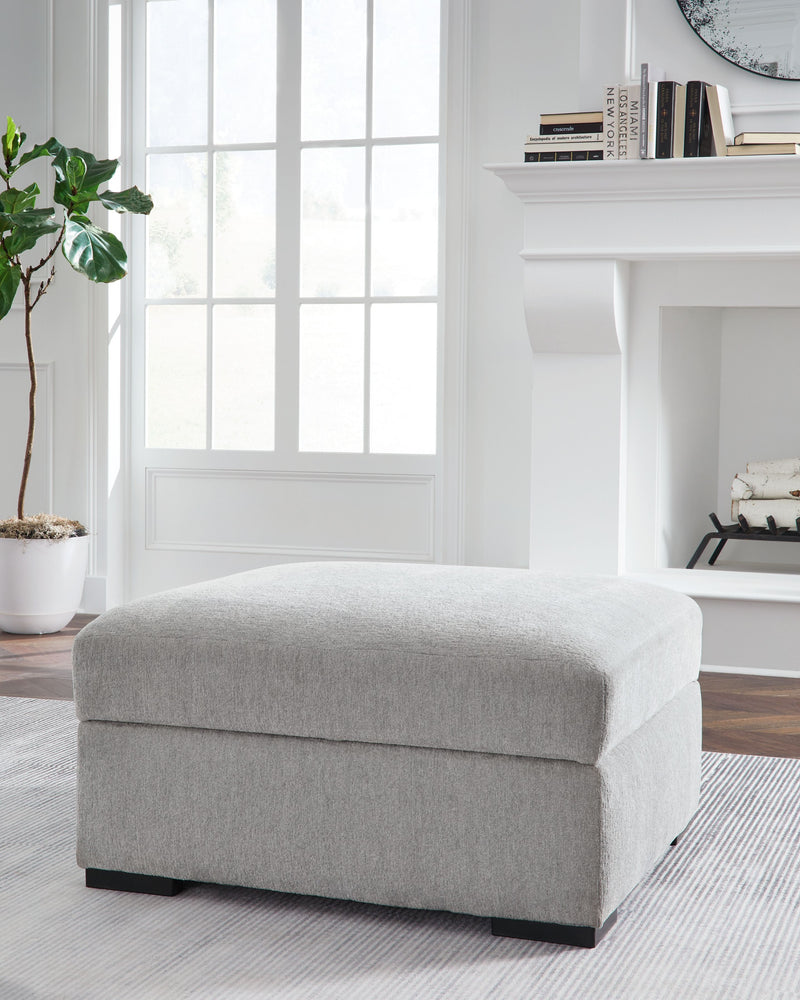 Gabyleigh - Nickel - Ottoman With Storage - JaxCo Furniture