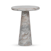 Huxley - Marble Round Accent Table - JaxCo Furniture