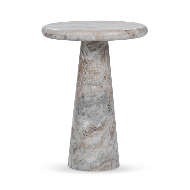 Huxley - Marble Round Accent Table - JaxCo Furniture