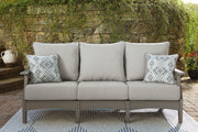 Visola - Gray - Sofa with Cushion - JaxCo Furniture
