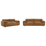 Buxton - Leather Upholstered Sofa Set - JaxCo Furniture