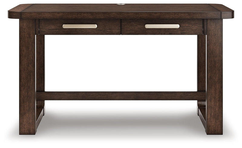 Breckington - Dark Brown - Home Office Desk - JaxCo Furniture