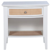 Bexhill - 1-Drawer Nightstand Bedside Table - White - JaxCo Furniture