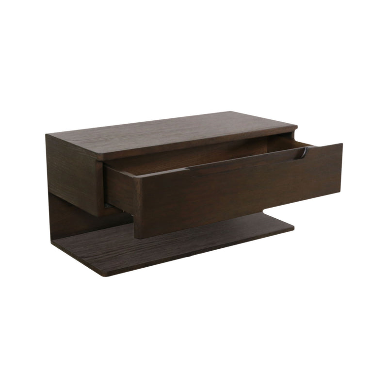 Jonah - Floating Nightstand - Dark Brown