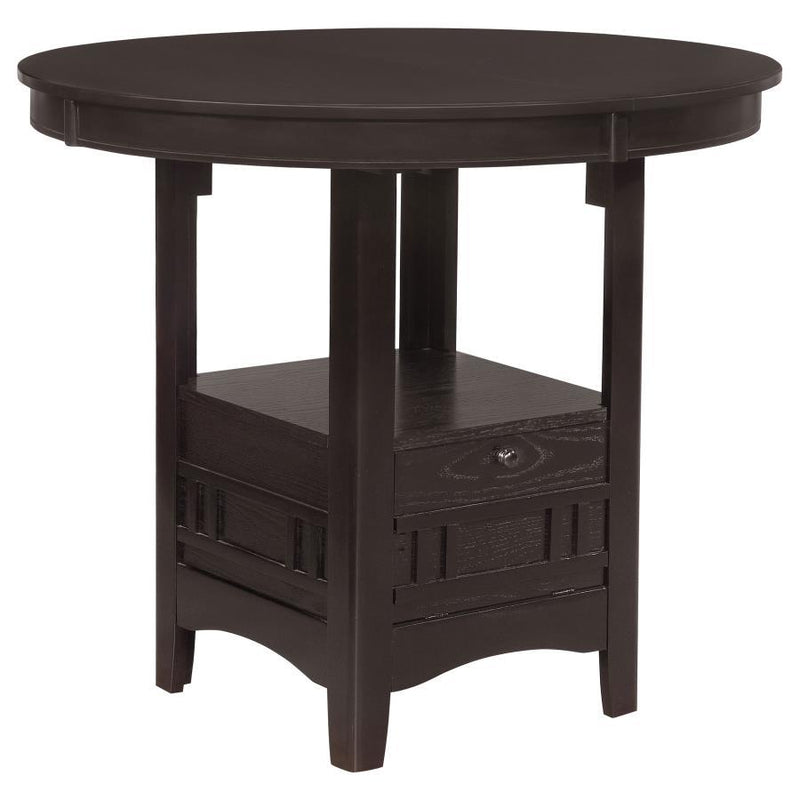Lavon - Oval Extension Counter Dining Table - Espresso - JaxCo Furniture