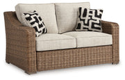 Beachcroft - Beige - Loveseat With Cushion - JaxCo Furniture