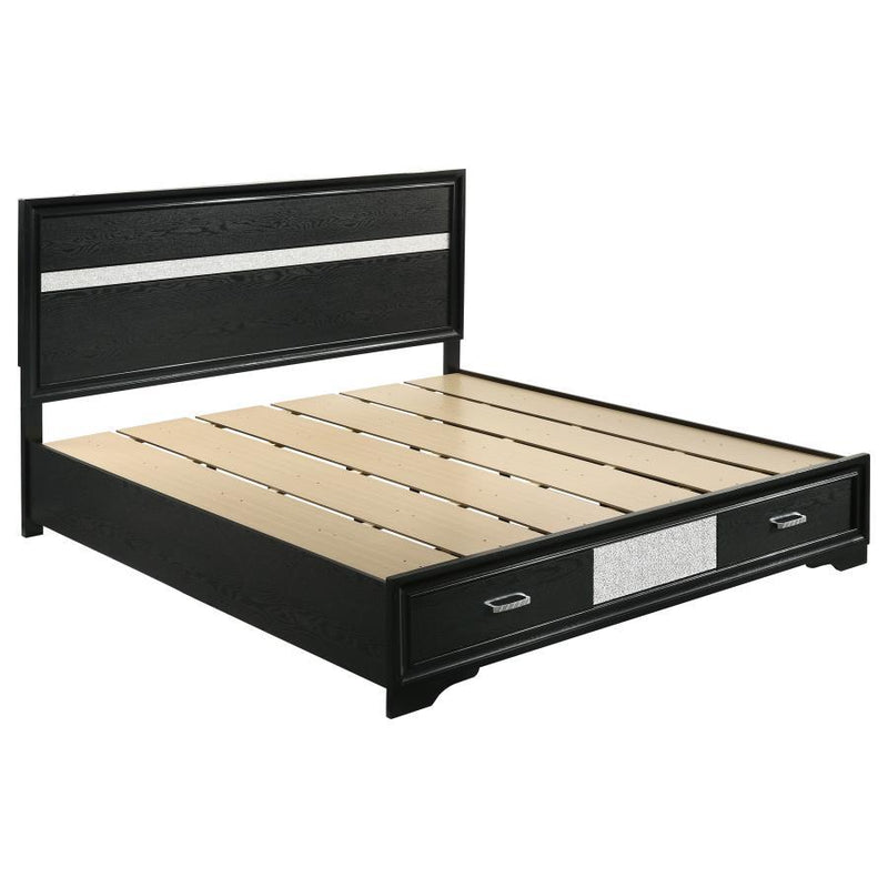 Miranda - Storage Wood Panel Bed - JaxCo Furniture