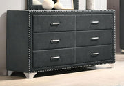 Melody - 6-Drawer Upholstered Dresser - JaxCo Furniture