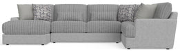 Titan - Sectional With Comfort Coil Seating And Accent Pillows - JaxCo Furniture