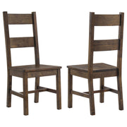 Coleman - Dining Side Chair (Set of 2) - Rustic Golden Brown - JaxCo Furniture