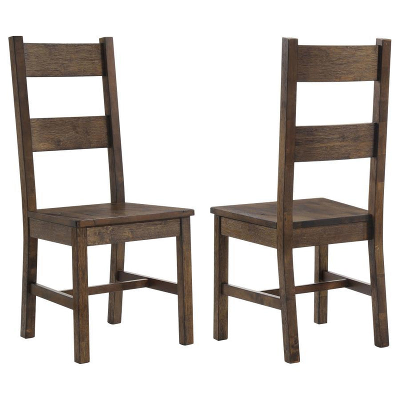 Coleman - Dining Side Chair (Set of 2) - Rustic Golden Brown - JaxCo Furniture