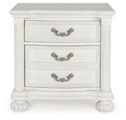 Montelaine - Antique White - Three Drawer Night Stand - JaxCo Furniture