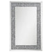 Valerie - Acrylic Crystal Wall Mirror - Silver - JaxCo Furniture