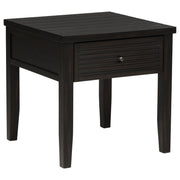Concord - 1-Drawer Square End Table - Distressed Java - JaxCo Furniture