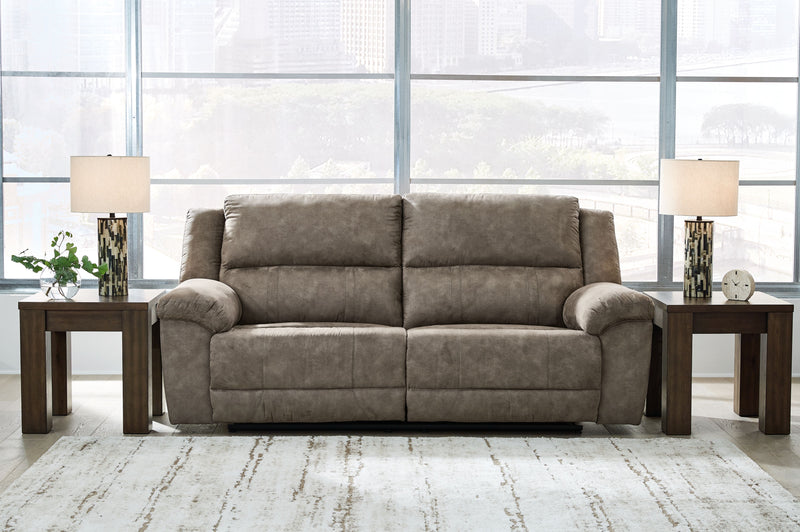 Laresview - Fossil - 2 Seat Reclining Sofa - JaxCo Furniture