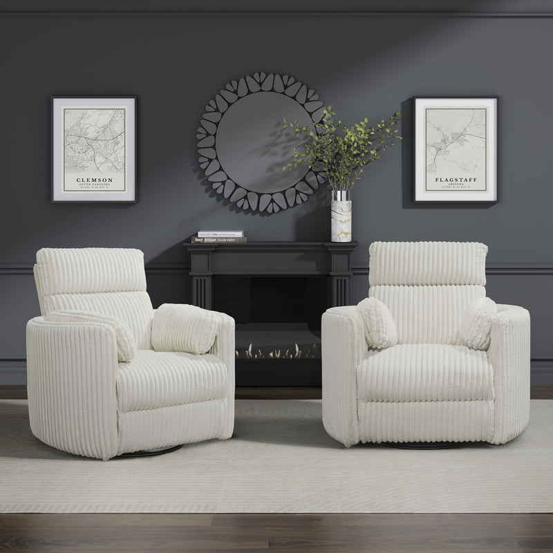 Radius - Power Swivel Glider Recliner (Set of 2) - JaxCo Furniture