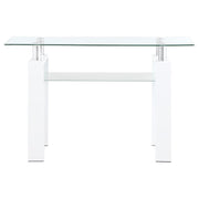 Dyer - 1-Shelf Rectangular Glass Top Table - JaxCo Furniture