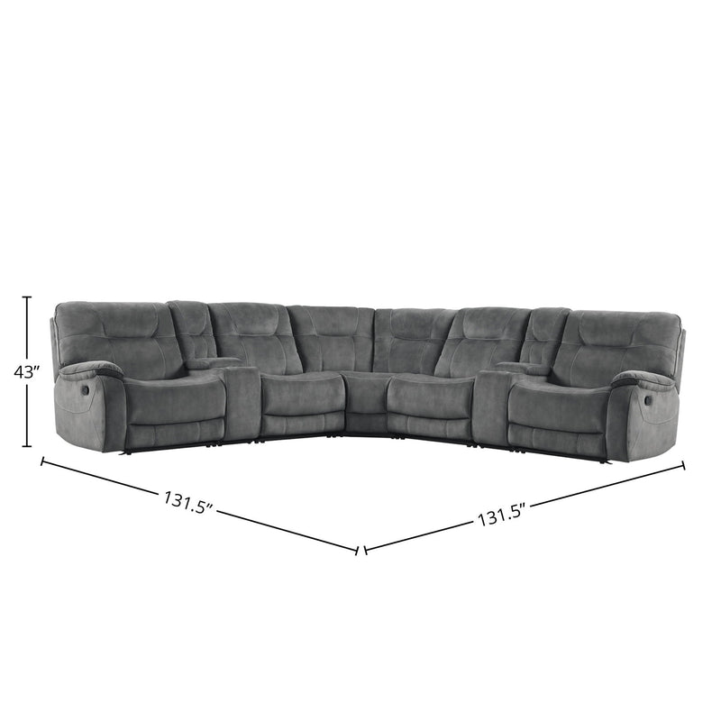 Cooper - Modular Manual Reclining Sectional - JaxCo Furniture