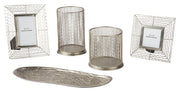 Dympna - Silver Finish - Accessory Set (Set of 5) - JaxCo Furniture