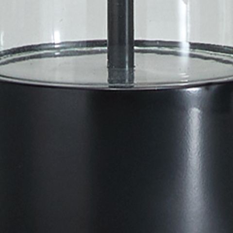 Kerrbrook - Clear / Black - Glass Table Lamp - JaxCo Furniture