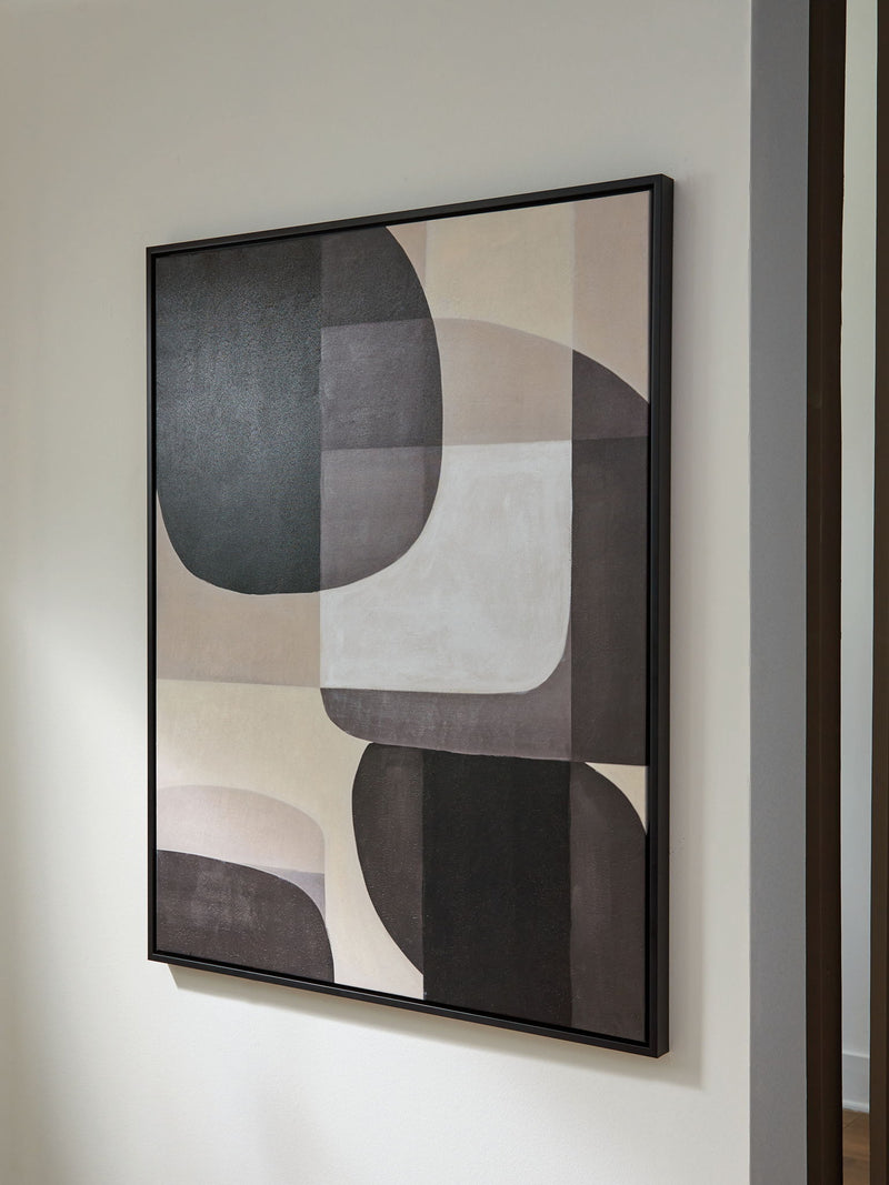 Kesleigh - Black / White - Wall Art - JaxCo Furniture