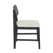 Deaven - Upholstered Dining Chair (Set of 2) - Oak Black - JaxCo Furniture