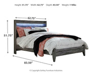 Baystorm - LED Panel Bed - JaxCo Furniture