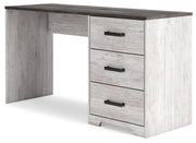 Shawburn - White / Dark Charcoal Gray - Home Office Desk - JaxCo Furniture