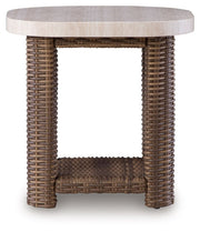 Dolan Creek - Square End Table - Beige / Brown - JaxCo Furniture